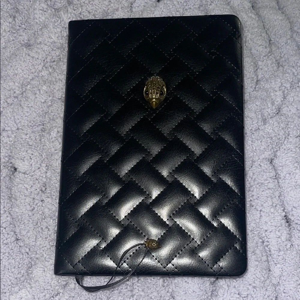 Kurt Geiger Black Quilted Journal with Dust Bag